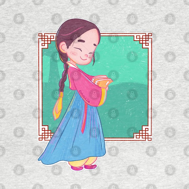 cute hanbok girl by Giullia - Yeppeunyeppeun Art